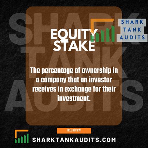 buy a stake in a company|Shark Tank Lingo Explained: Equity, Valuation, and Stake.